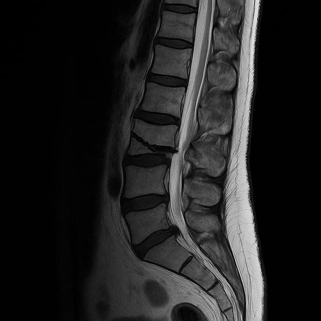 Перелом на снимке МРТ